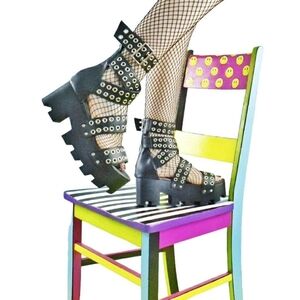 Current Mood Platform Sandals US 9 UK 7 Dolls Kill